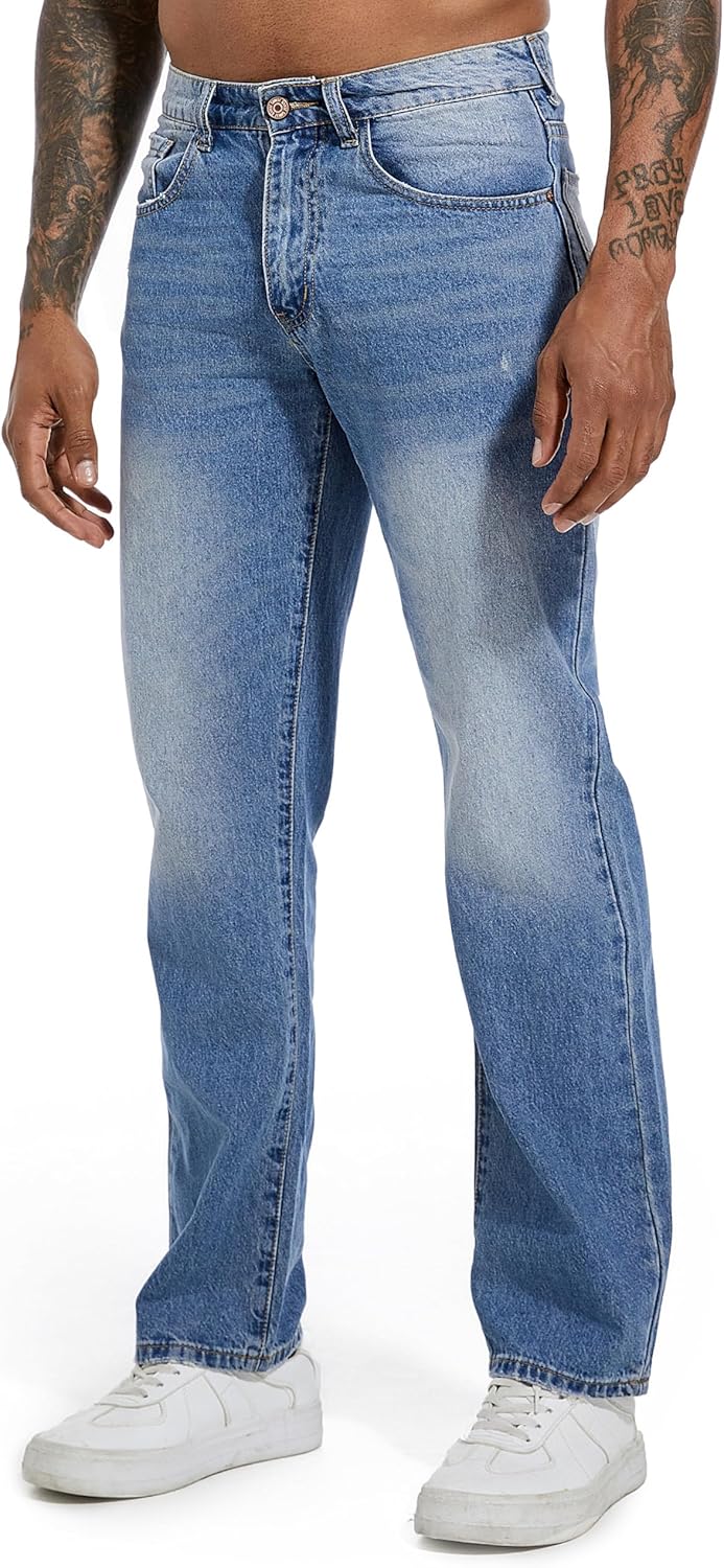 Non-Stretch Denim Jeans for Men