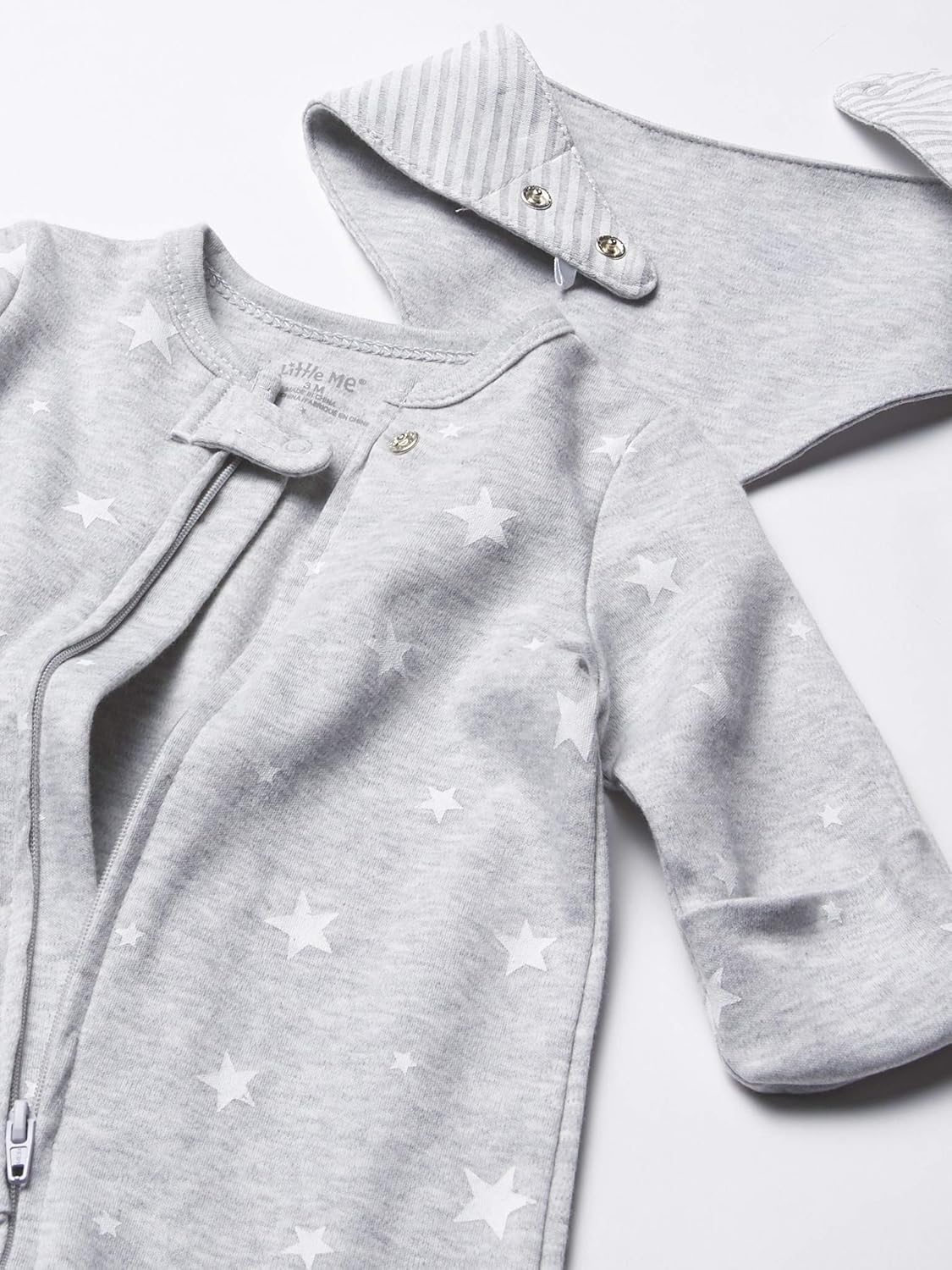 Little Me 2-Piece Bib Footie Set