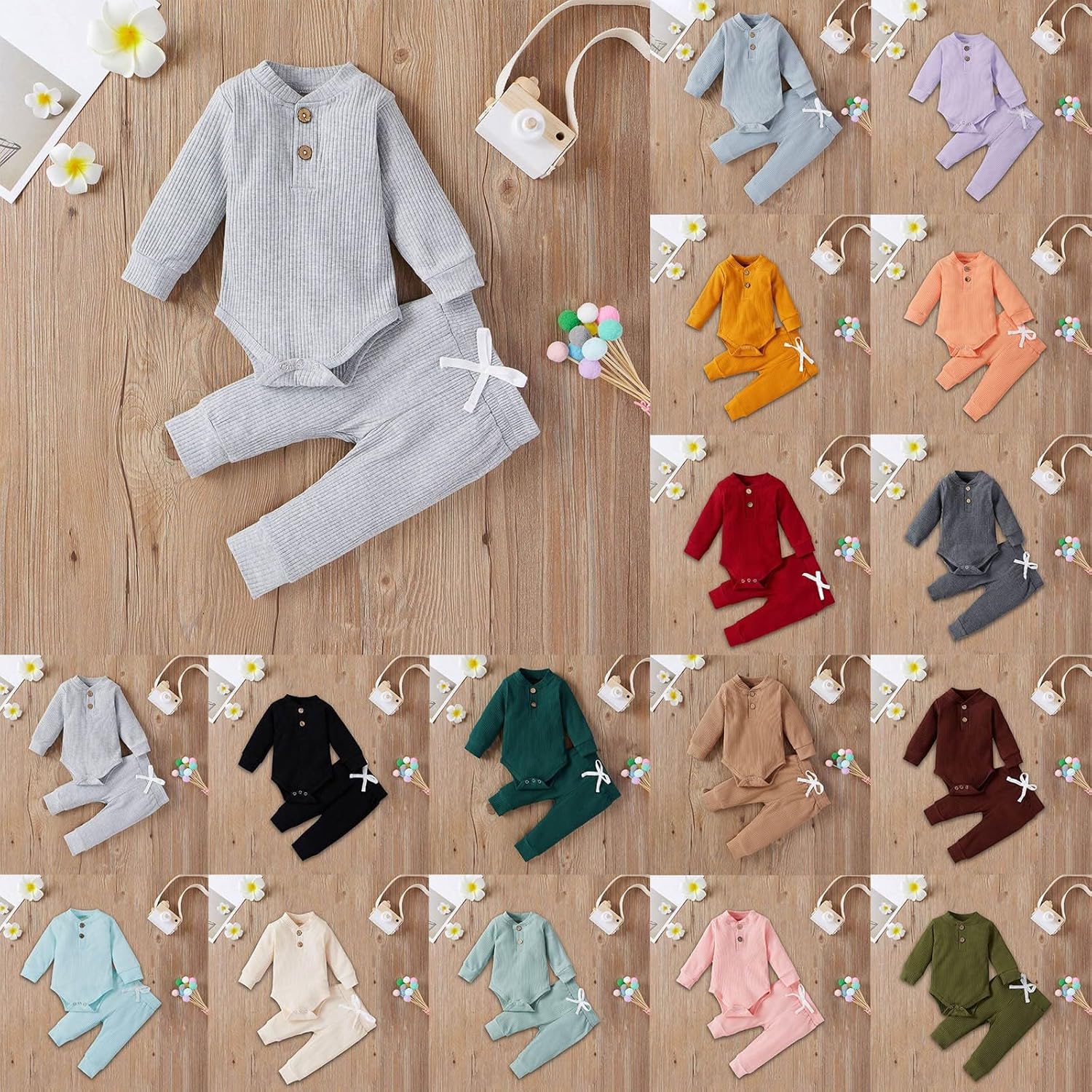 Newborn Girls Bodysuit Set