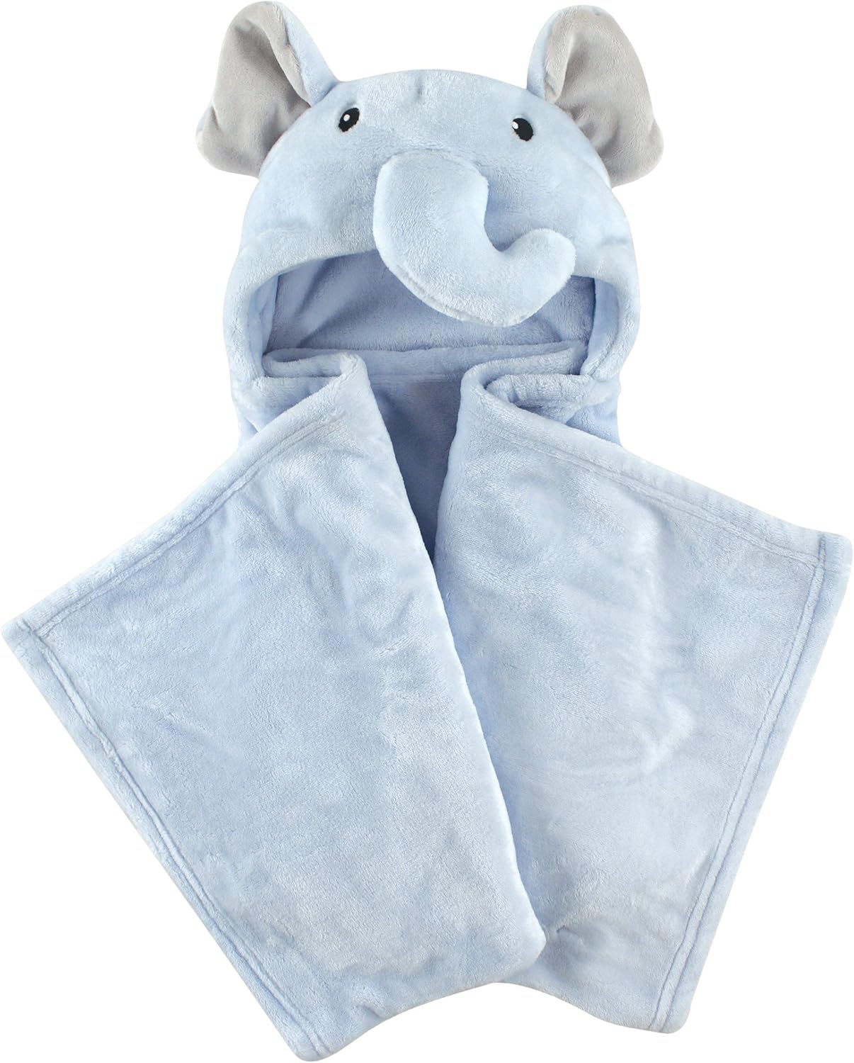 Hudson Baby Unisex Baby Toddler Blue Elephant Plush Blanket