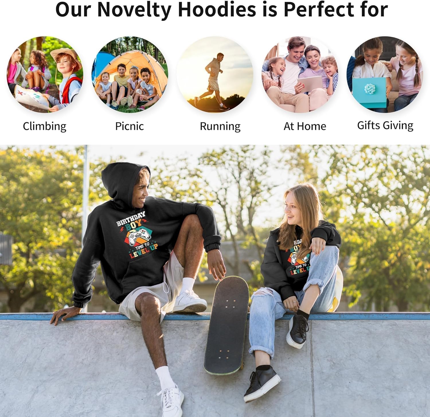 boys girls 3D Print Pullover Hoodie with a Purchasable Pocket