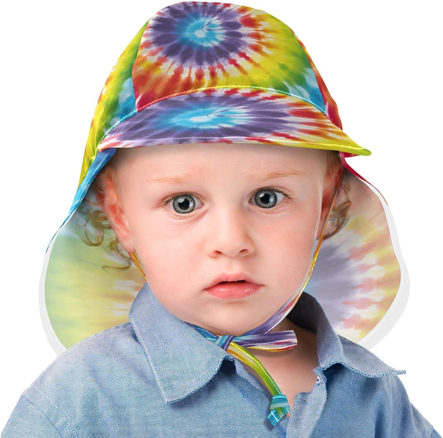 Emelivor Tiedye Rainbow Baby Sun Hat UPF 50