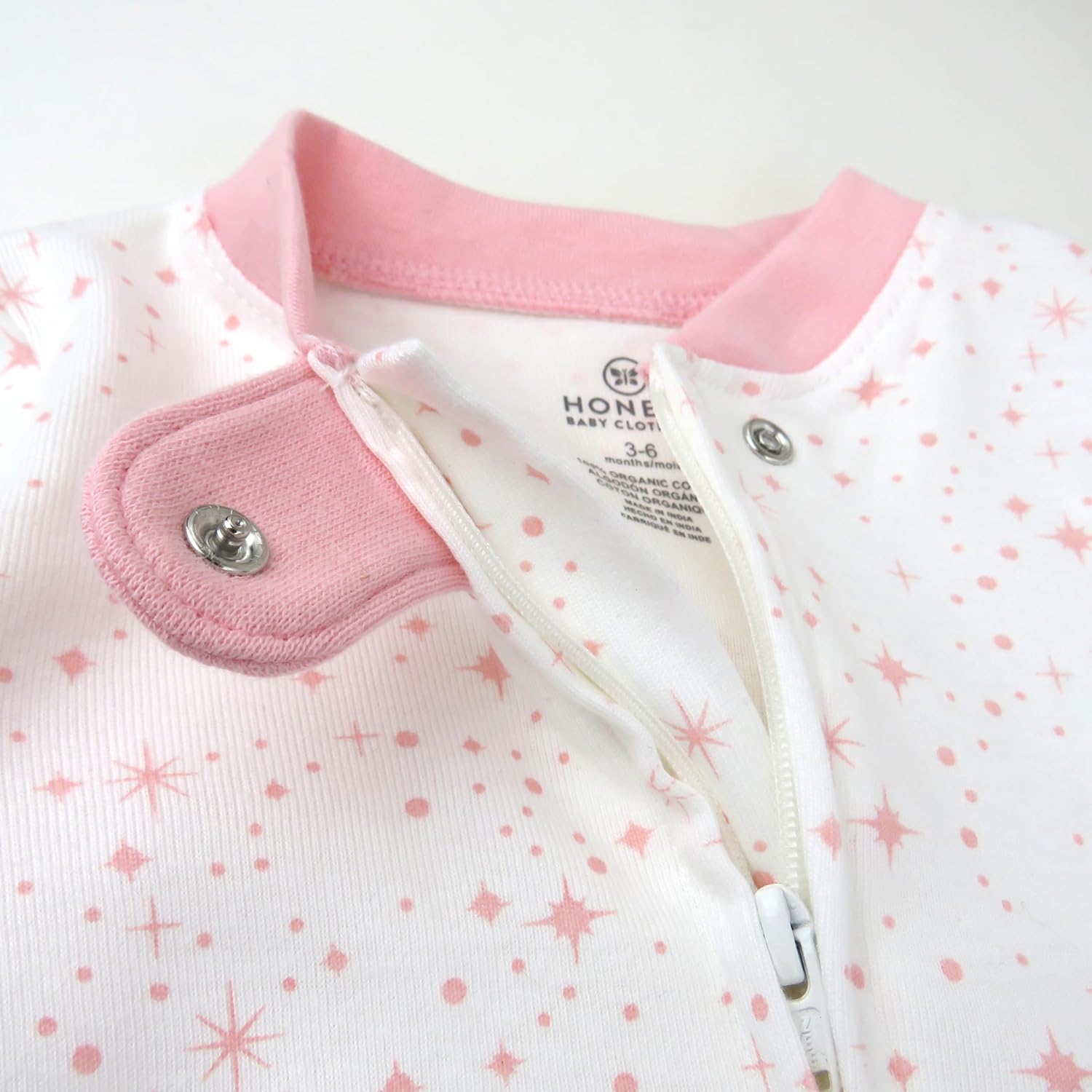HonestBaby Baby Girls 2-Pack Pajamas