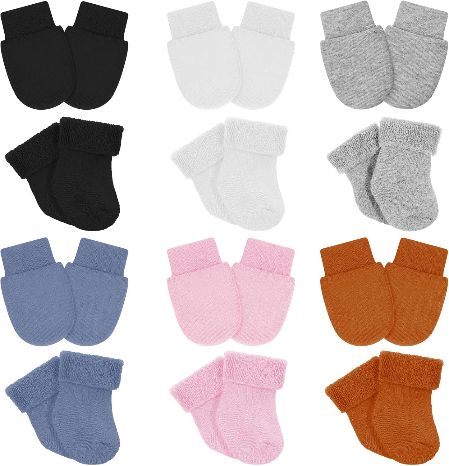 BreathFFY Preemie Mitten Sock Set for Newborns