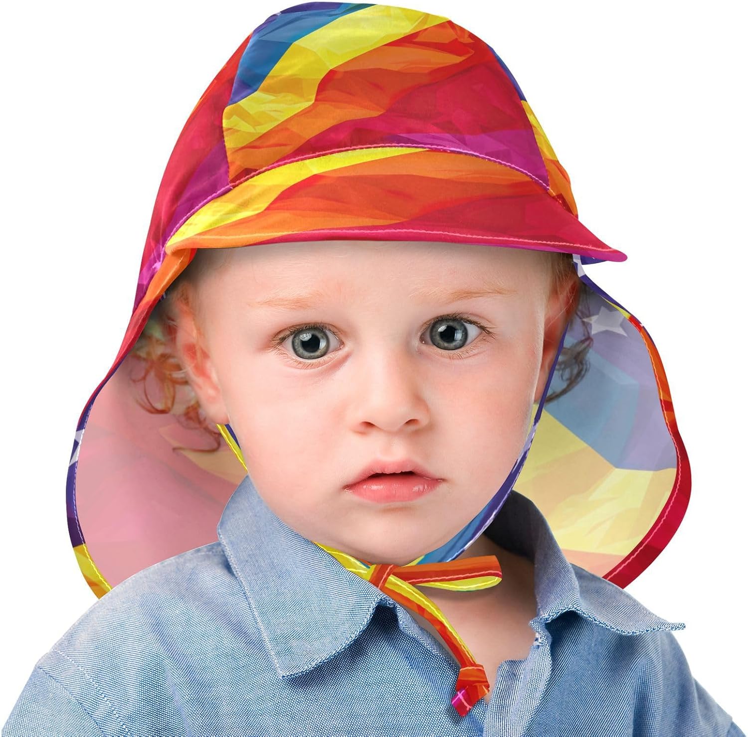Adjustable Rainbow Flag Sun Hat
