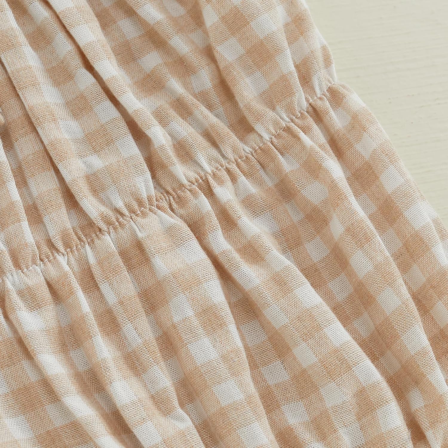 Aiwpstoin Toddler Girls Ruffled Plaid Shorts
