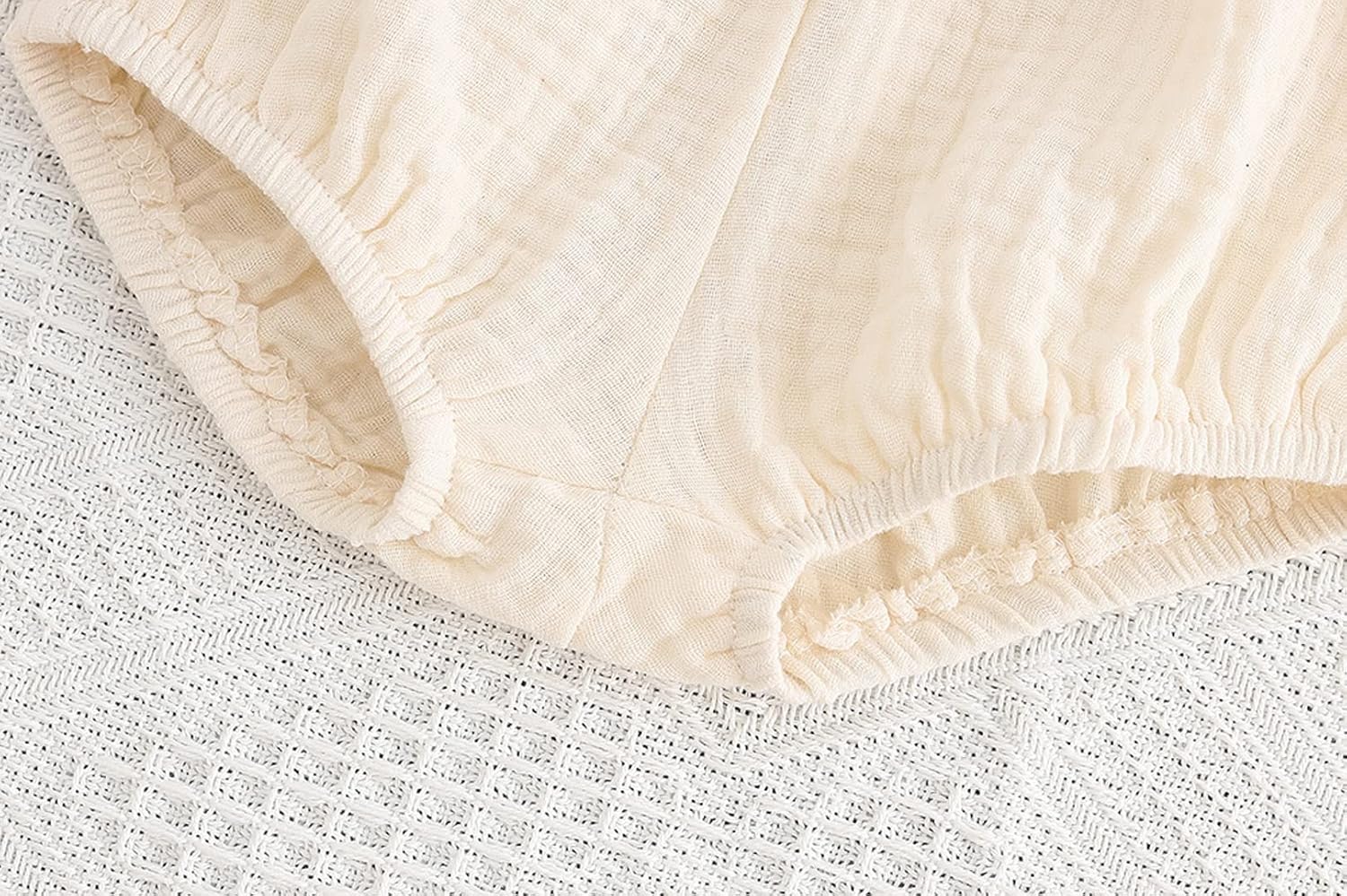 EISHOW Infant Soft Cotton Linen Bloomers 3-Pack