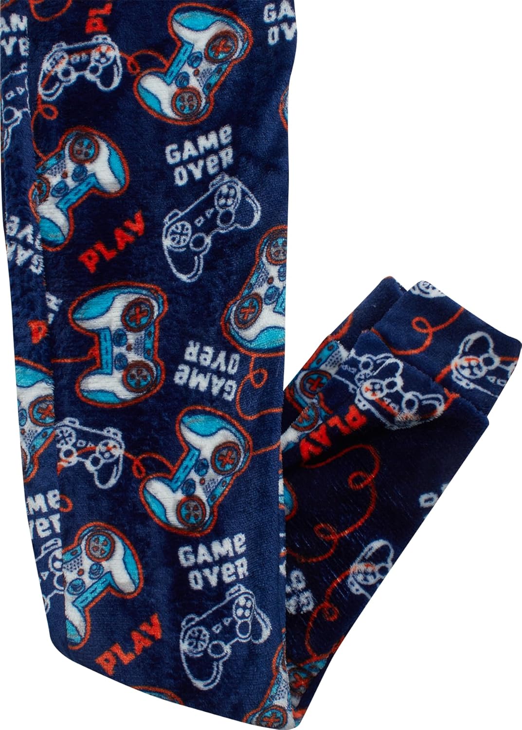 Boys Plush Fleece One-Piece Pajamas with 3D Character Hood