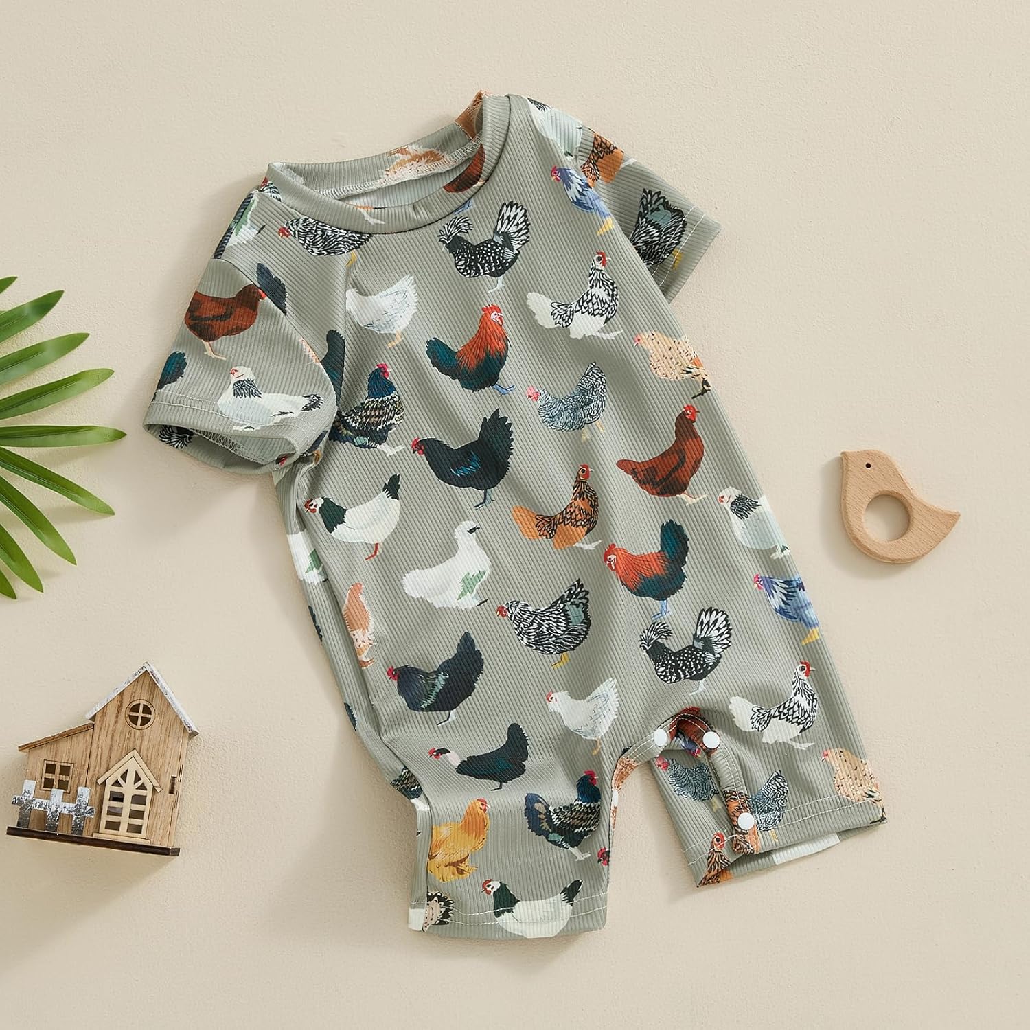Soft Country Cow Romper for Babies