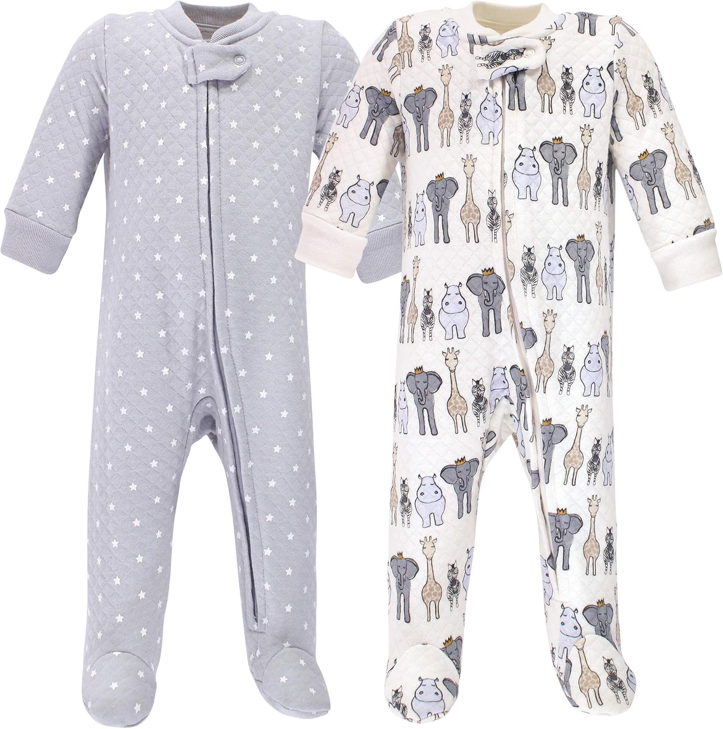 Hudson Baby - Quilted Sleep Play Set for Girl Soft Cozy Design
