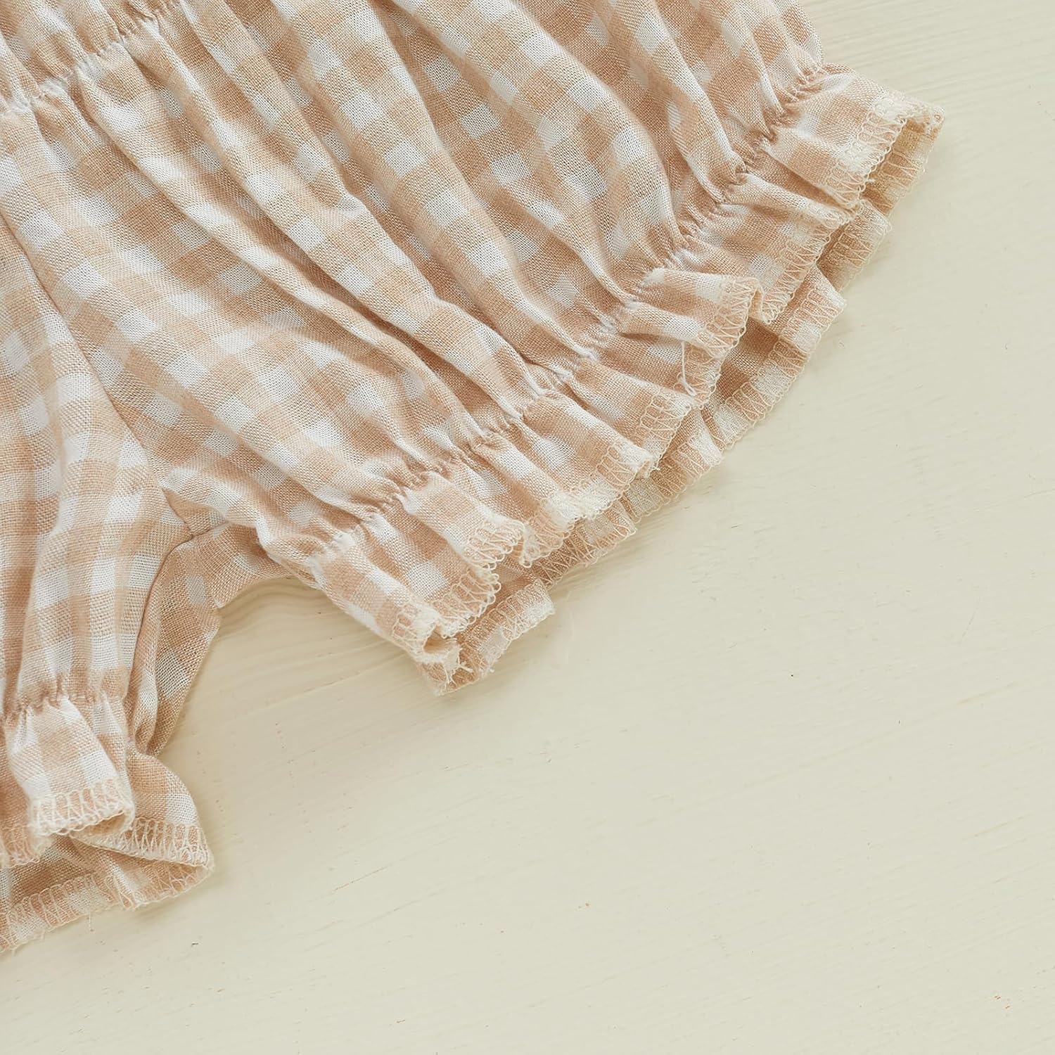 Aiwpstoin Toddler Girls Ruffled Plaid Shorts