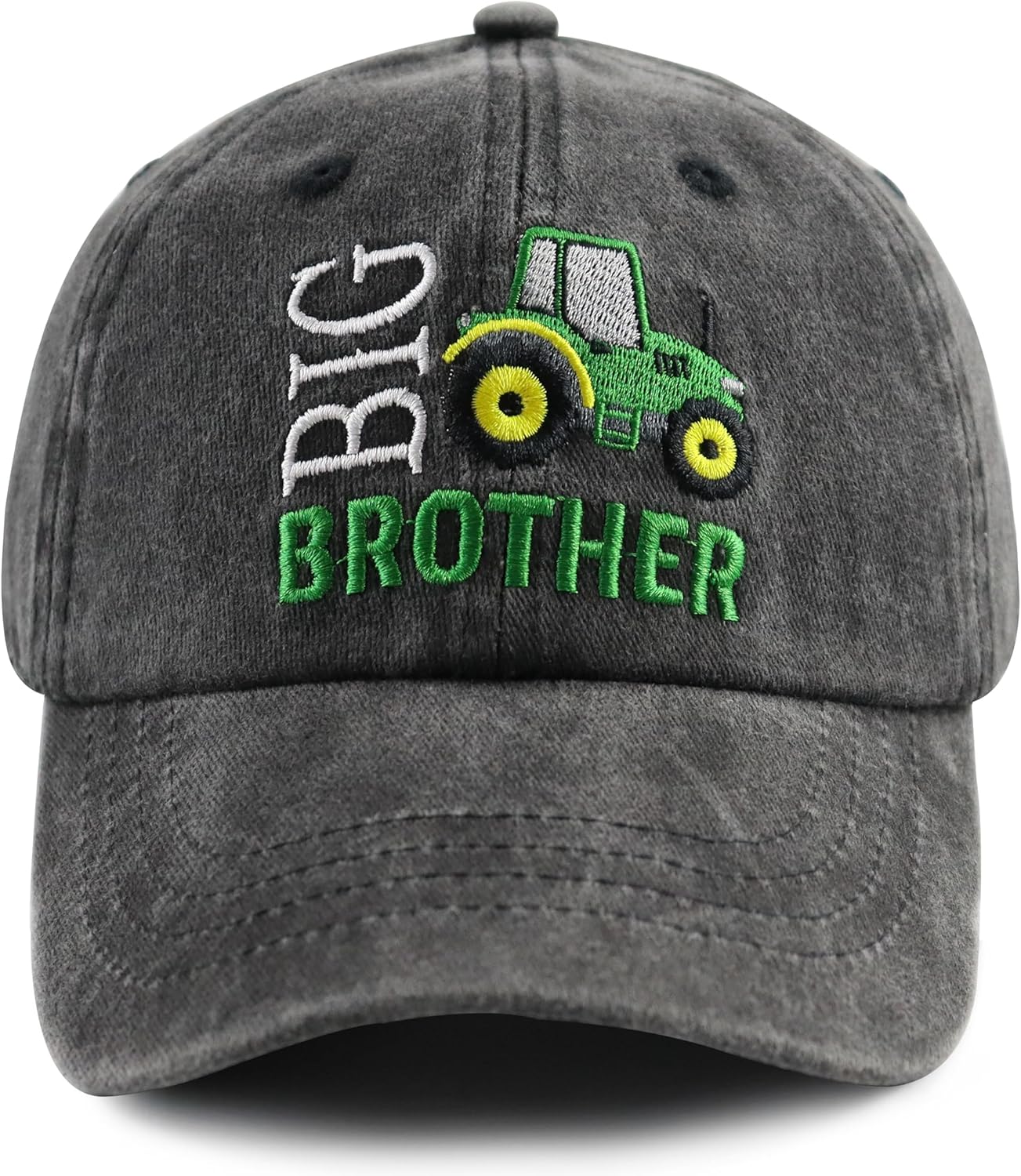 Cheerful Excavator Baseball Hats for Boys - Big Brother Gifts