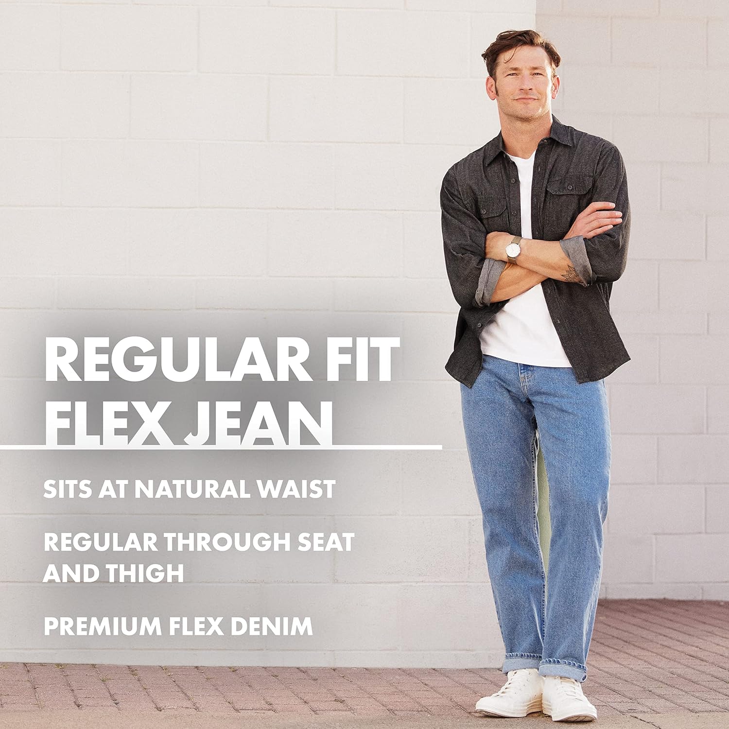 Wrangler Mens Classic 5-Pocket Regular Fit Jean