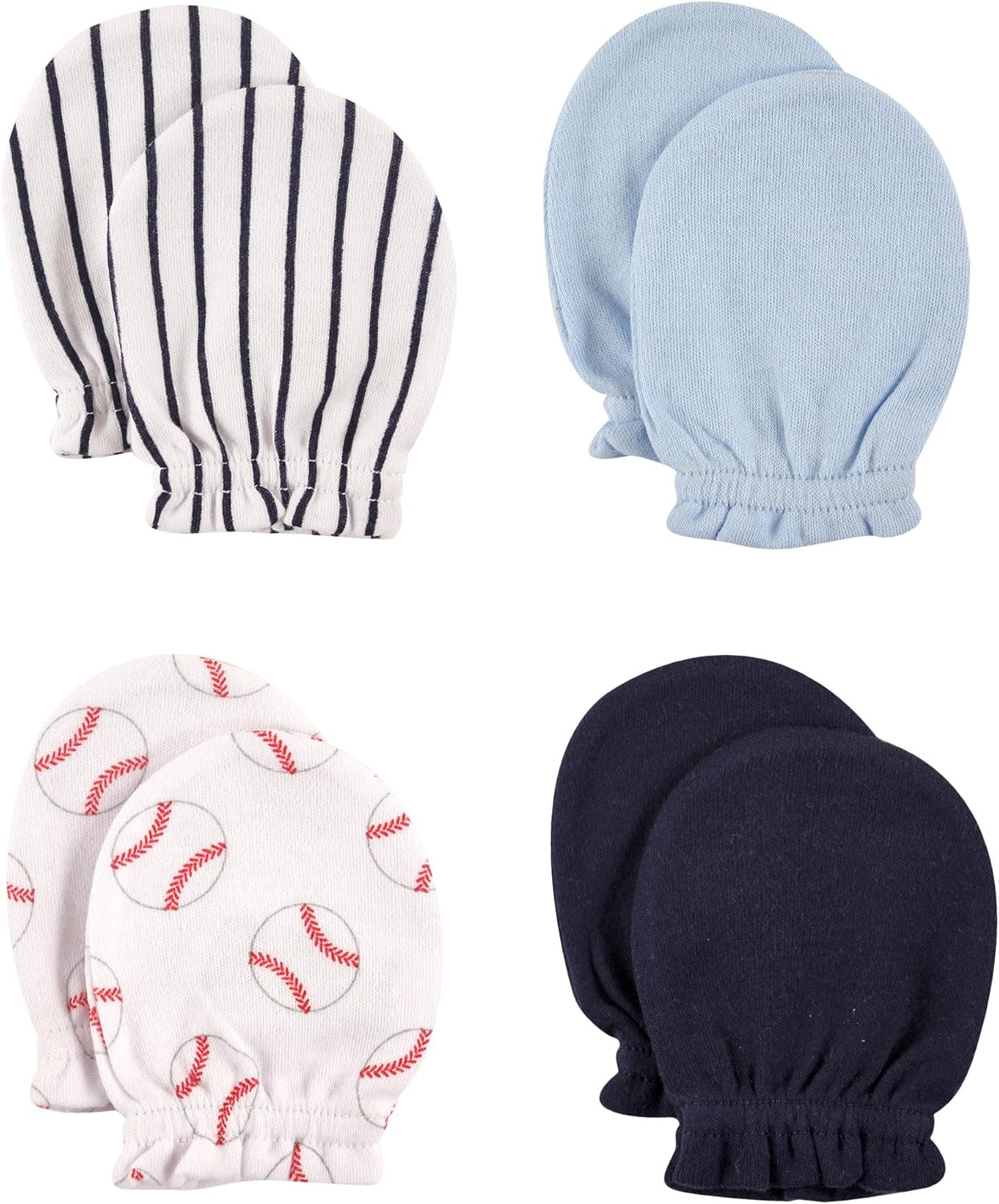 Luvable Friends Unisex Baby Cotton Scratch Mittens Soft Gentle and Comfortable