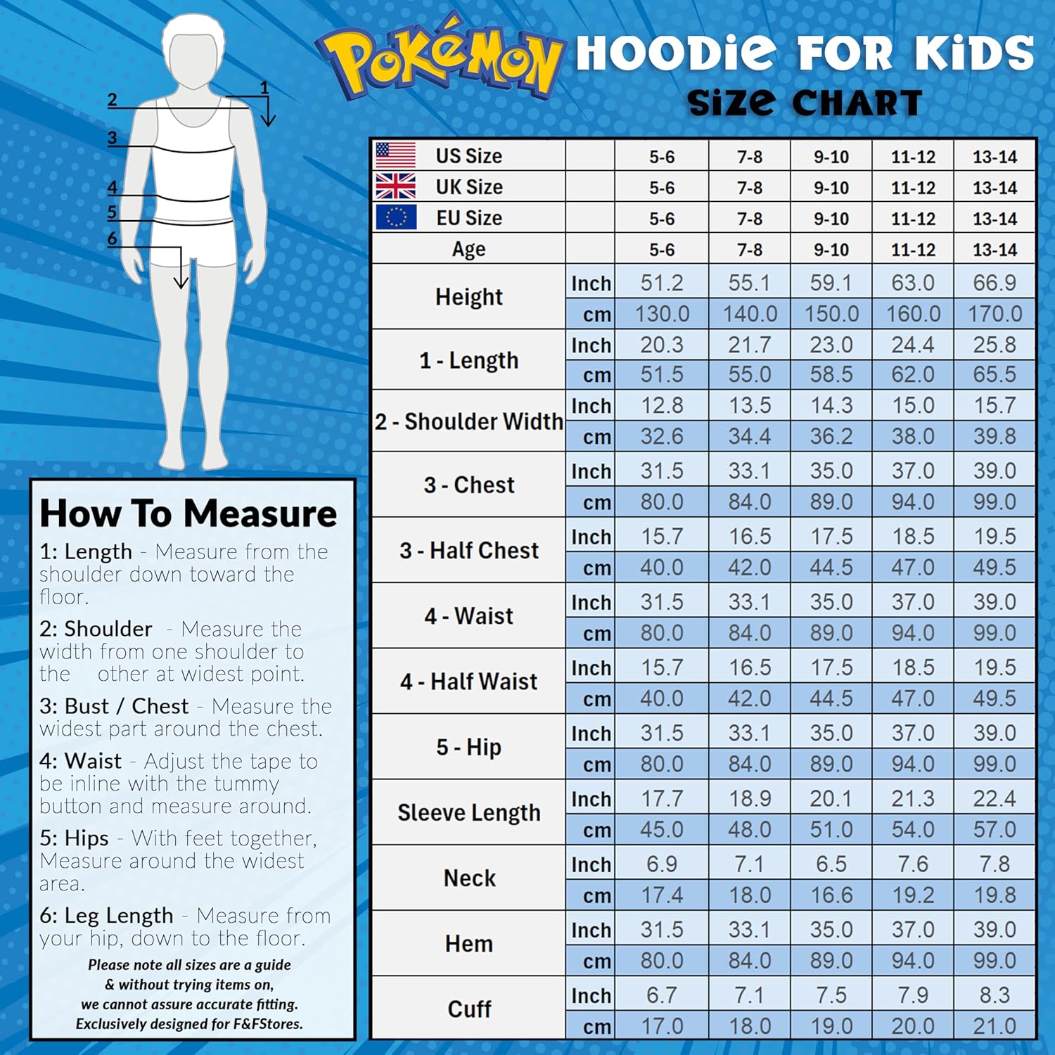 Pokemon Kids Warm Pikachu hoodie for Boys Teens