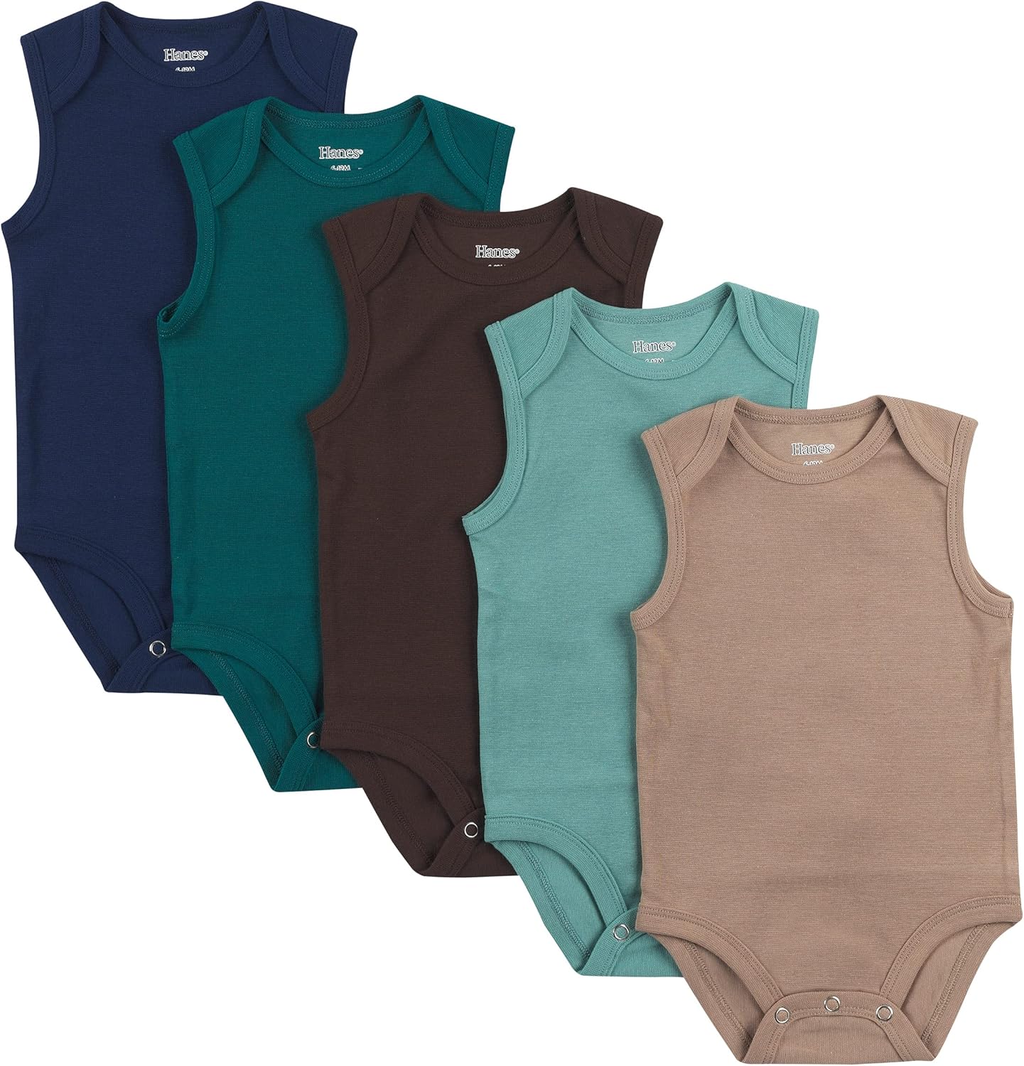 Hanes Baby Toddler Ultimate Flexy Bodysuit 5-Pack