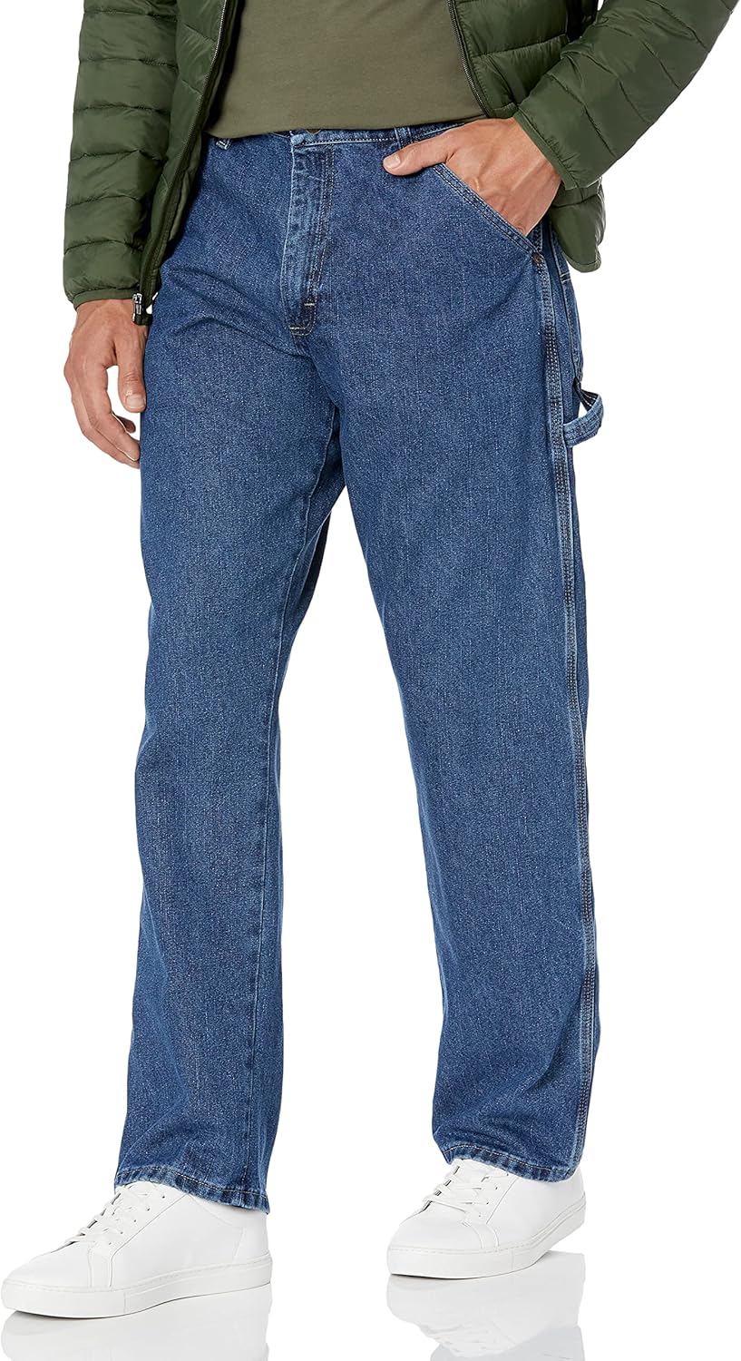 Classic Carpenter jean for woodworkers 2-in-1 utility comfort Wrangler Authentics mens casual work pants