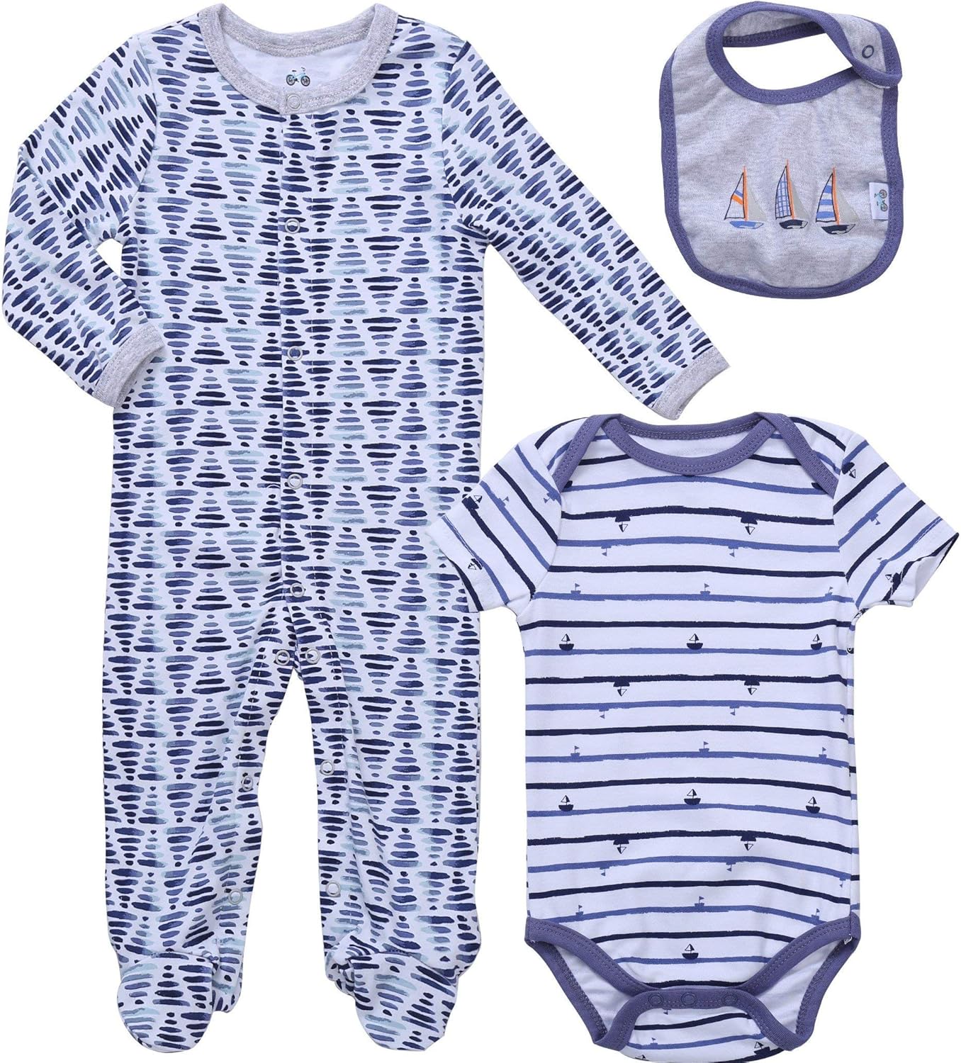Spkins Kids Pajamas for Baby - Side Snap Soft Cotton Machine Washable