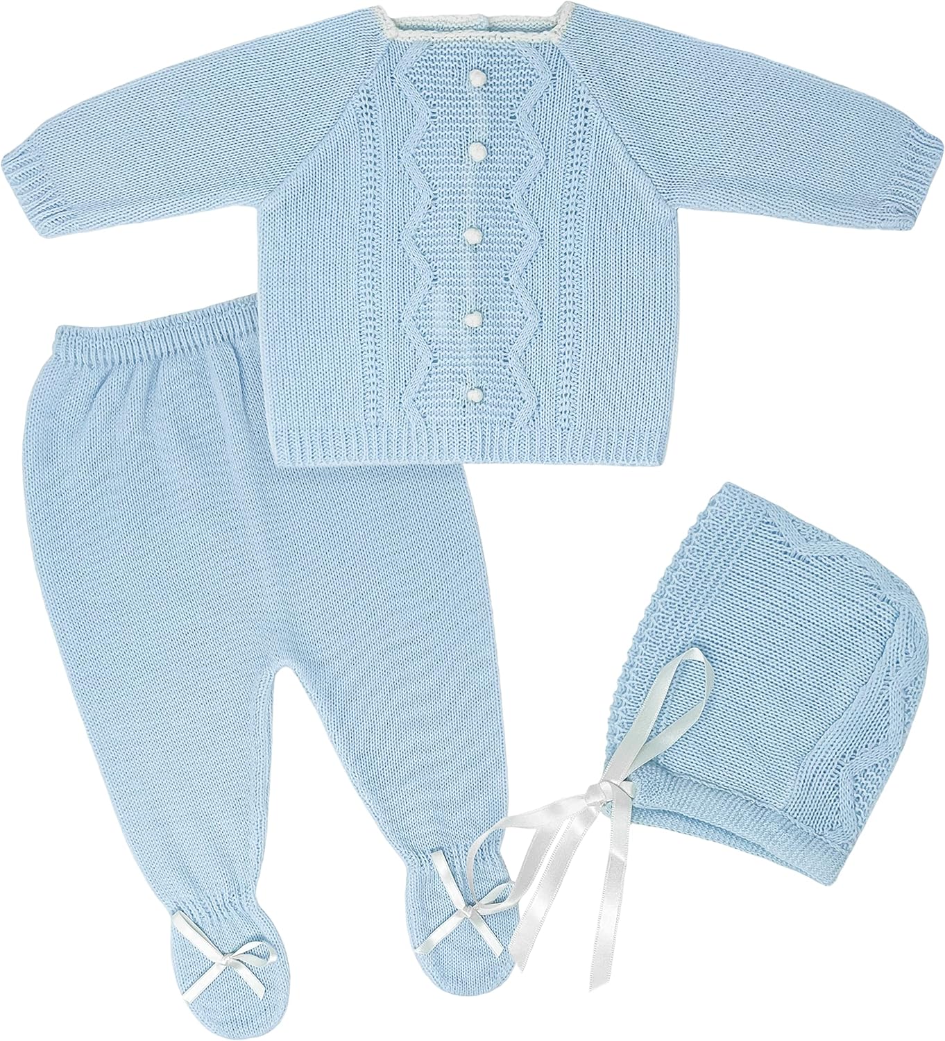 Escalett Layette Newborn Baby Knitted Clothes Set