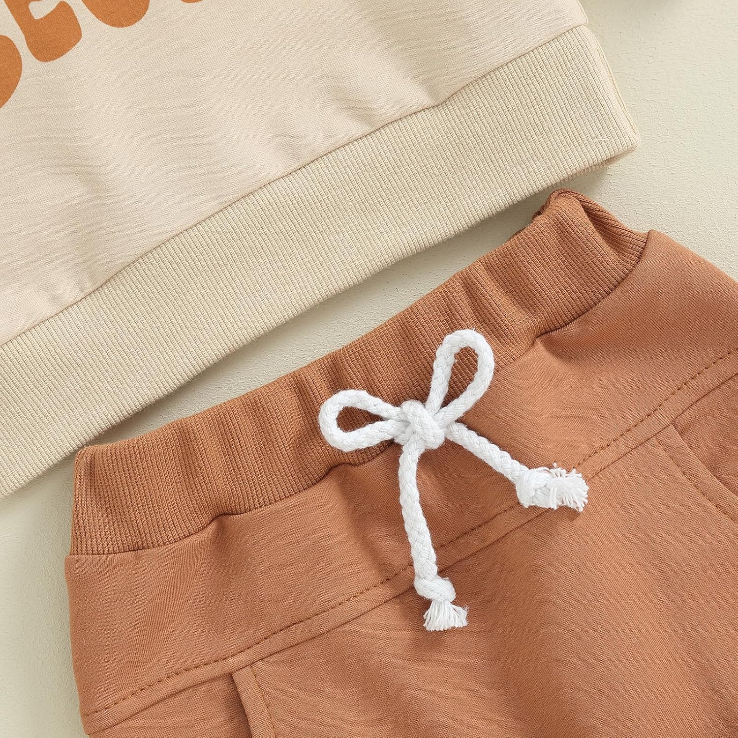 Meiweileya Baby Girl Boy FALL Winter Clothes Set Funny Letters Cozy Sweater Pants
