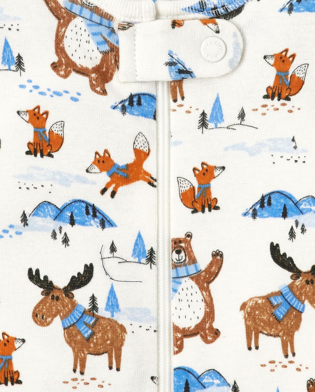 The Childrens Place Baby Zip Front Pajama