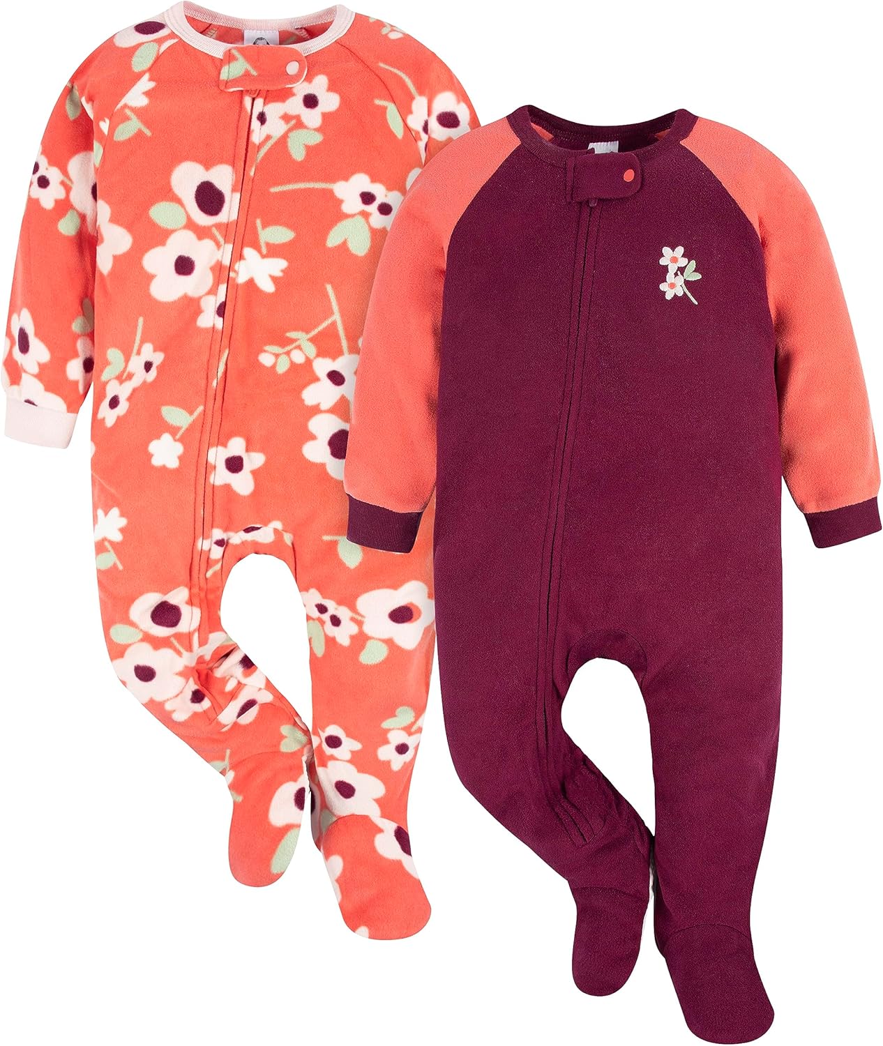 Gerber Toddler Pajamas Set - Flame-Resistant Soft Fleece 2-Pack