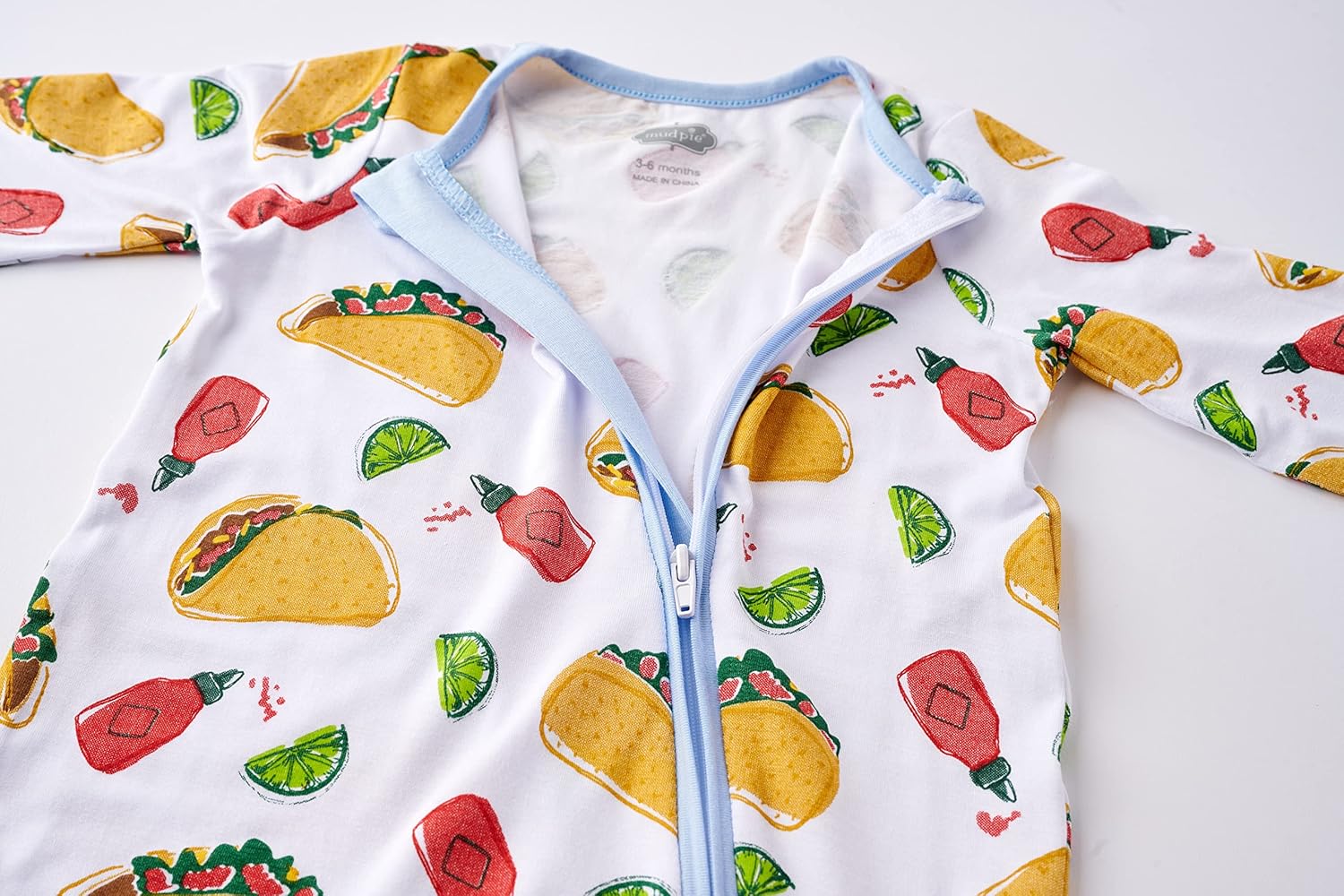 Mud Pie Baby Food Sleeper with Zipper